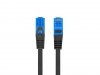 Lanberg Patchcord kat.6a S/FTP CCA 10.0m Czarny